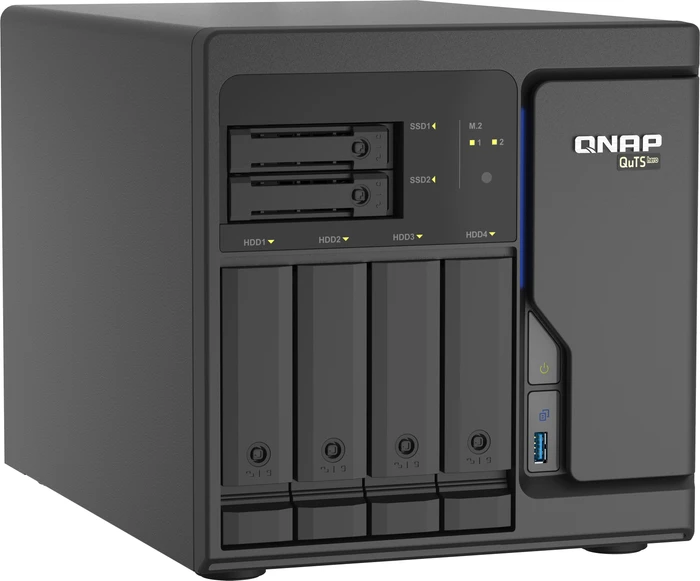 QNAP QuTS hero TS-h686-D1602-8G, 8GB RAM ECC, 4x RJ-45 2.5GBase-T, 3x USB-A 3.0