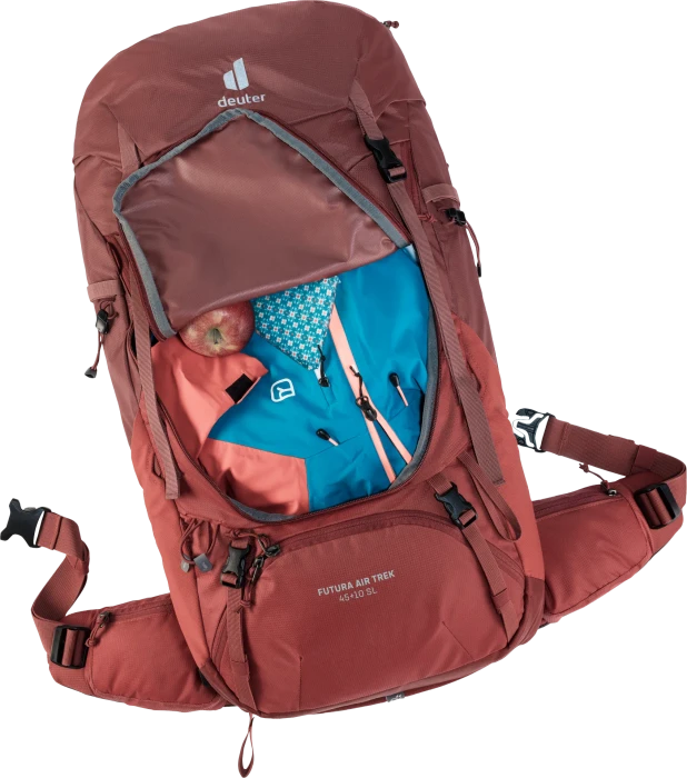Deuter Futura Air Trek 45+10 SL redwood/lava (Damen)