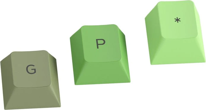 Glorious GPBT Keycaps, Kunststoff (PBT), Olive, grün, 115 Tasten (105+10), ISO-DE
