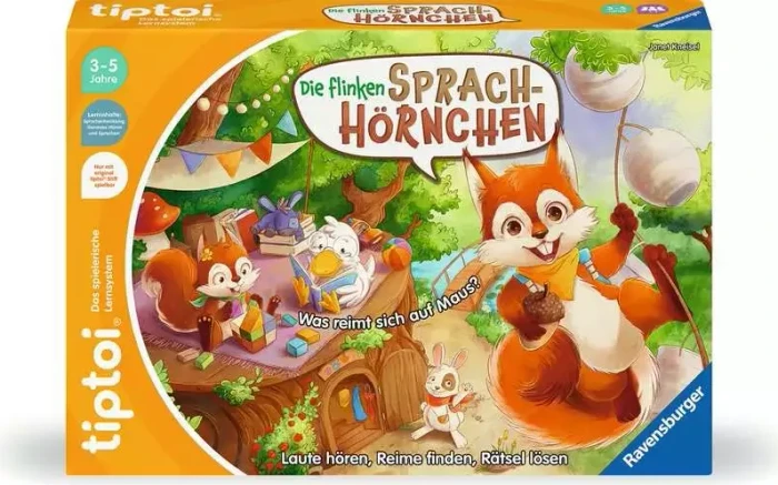 Ravensburger tiptoi Spiel: Die flinken Sprach-Hörnchen