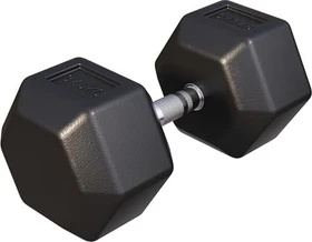 Gorilla Sports Hexagon Gummi Kurzhantel 37.5kg