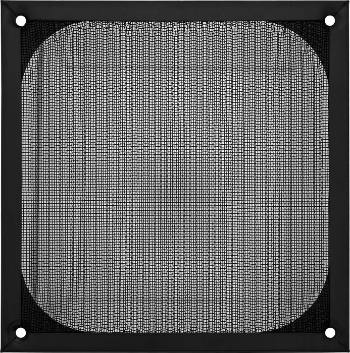 InLine Lüftergitter mit Staubfilter 140mm, schwarz