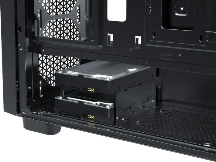 Xigmatek Gaming G Pro, schwarz, Glasfenster