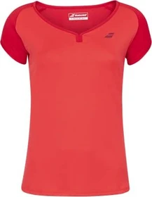 Babolat Play Cap Sleeve Top Tennis Funktionsshirt kurzarm rot (Junior)