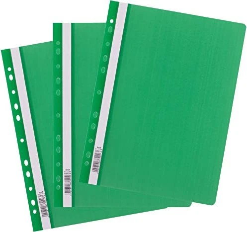 D.RECT Schnellhefter gelocht, A4, grün, 25er-Pack