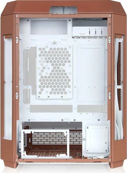 Thermaltake The Tower 600 Mocha Mousse, braun, Glasfenster
