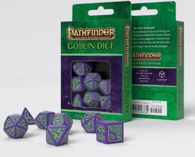 Q-Workshop Würfelset Pathfinder - Goblin purple & green