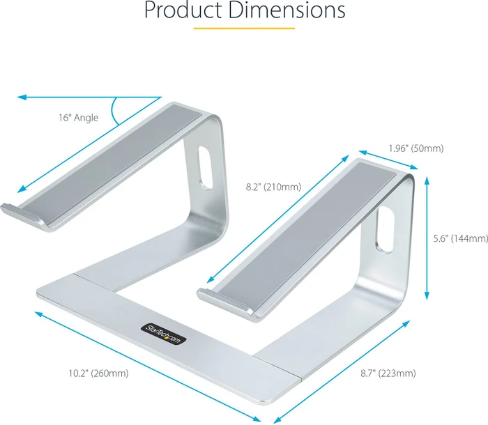 StarTech Notebook-Stand 13-17.3", silber