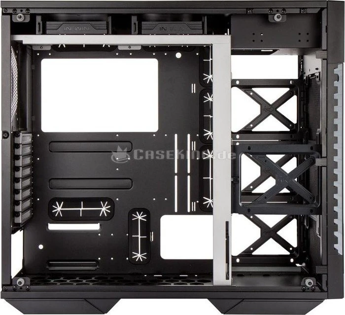 In Win 509 schwarz/grau, Glasfenster
