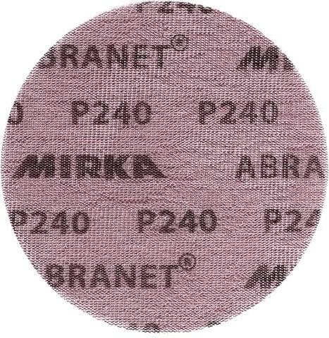 Mirka Abranet Grip Gewebeschleifblatt K240, 150mm, 50 Stück