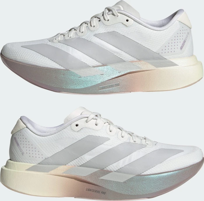 adidas Adizero Evo SL crystal white/grey two/matt purple metalic (Damen)