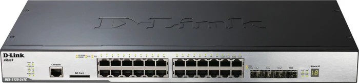 D-Link DGS-3120 Rackmount Gigabit Managed Switch, 20x RJ-45, 4x RJ-45/SFP