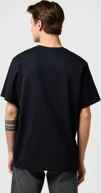 Wrangler Relaxed Embroidery T-Shirt kurzarm schwarz