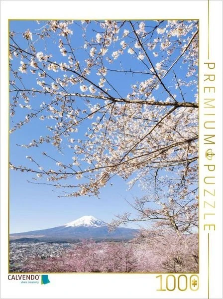 Calvendo Charmanter Blick auf den Fuji bei Kirschblüte