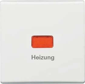 Busch-Jaeger Allwetter 44 Wippe mit Aufdruck "Heizung", alpinweiß