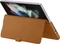 Samsung Leather Flip Cover für Galaxy Z Fold 3 5G Camel Vorschaubild