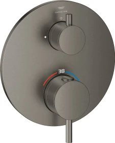 Grohe Atrio Thermostat mit 1 Absperrventil hard graphite gebürstet