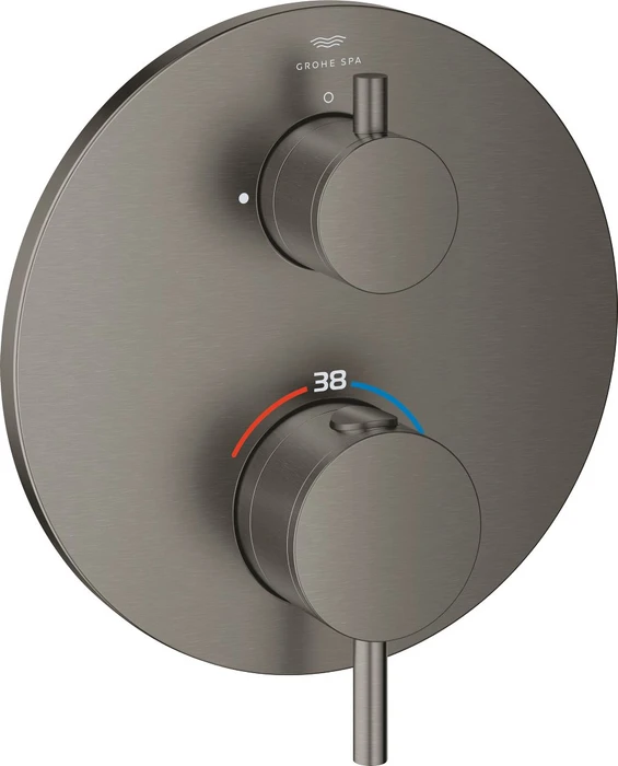 Grohe Atrio Thermostat mit 1 Absperrventil hard graphite gebürstet