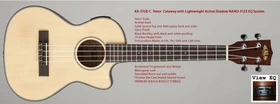 KALA Solid Spruce Mahogany Tenor Cutaway w/ EQ