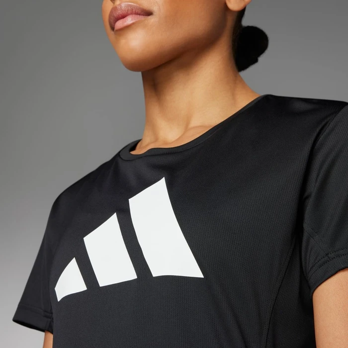 adidas Run It Laufshirt kurzarm schwarz (Damen)