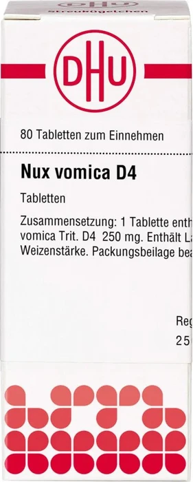 DHU Nux vomica D4 Tabletten, 80 Stück