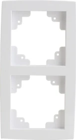 uniTEC IMOLA Serie 305 Abdeckrahmen 2-fach, ultraweiß