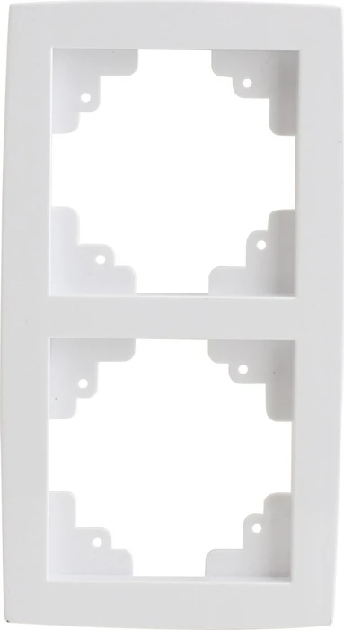 uniTEC IMOLA Serie 305 Abdeckrahmen 2-fach, ultraweiß