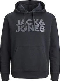 Jack & Jones Logo Hoodie schwarz (Herren)