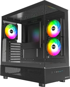 Montech XR, schwarz, Glasfenster