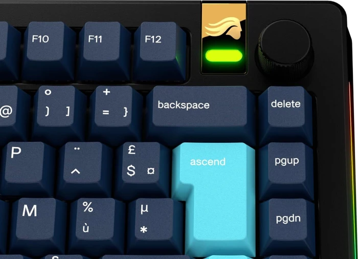 Glorious GPBT Gradient V2 Keycaps, Kunststoff (PBT), Celestial Ice, blau, 131 Tasten, ISO-FR