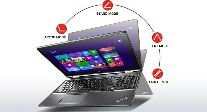 Lenovo ThinkPad Yoga 15, Core i5-5200U, 8GB RAM, 256GB SSD, GeForce 840M, DE