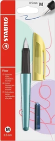STABILO Flow COSMETIC Metallic blau/gelb, rechte Hand, mittel, Blister