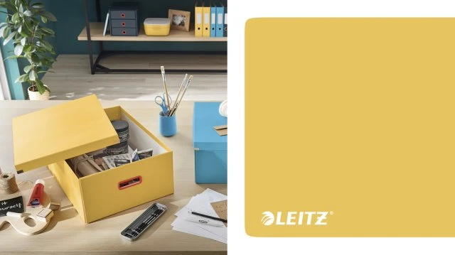 Leitz Click & Store Cosy Aufbewahrungsbox mittel, A4, gelb