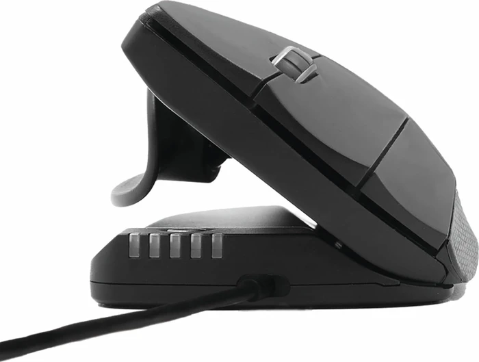 Contour Design UniMouse Vertikale Maus, schwarz matt, Linkshänder, USB