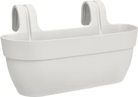Elho Vibia Campana Easy Hanger L oval 46x24cm seidenweiß