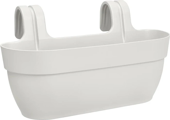 Elho Vibia Campana Easy Hanger L oval 46x24cm seidenweiß