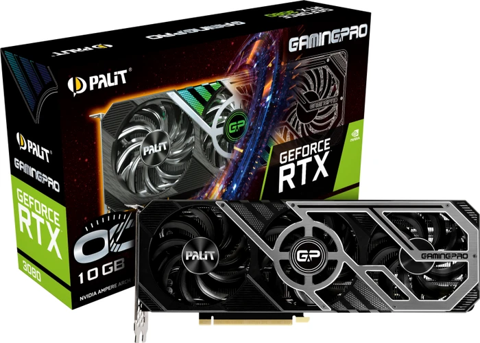 Palit GeForce RTX 3080 GamingPro OC V1 (LHR), 10GB GDDR6X, HDMI, 3x DP