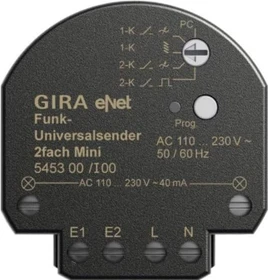Gira eNet Funk Universalsender 2fach, Zubehör (5453 00)