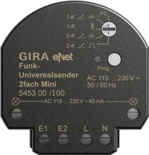 Gira eNet Funk Universalsender 2fach, Zubehör