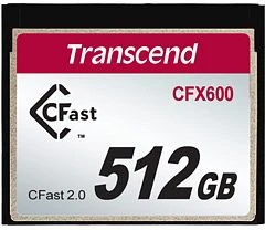 Transcend CFX600, CFast 2.0 CompactFlash Card