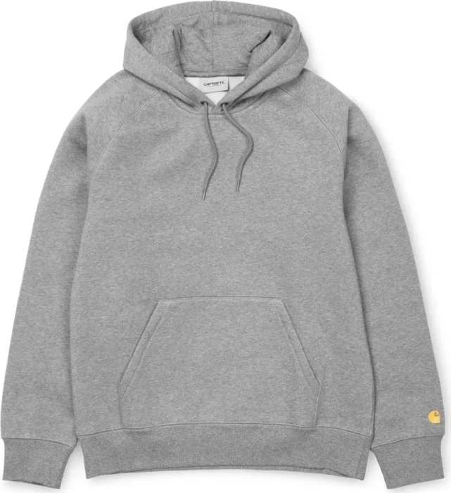 Carhartt Hooded Chase Sweatshirt Hoodie grey heather/gold (Herren)