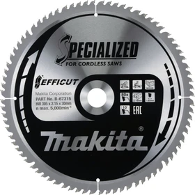 Makita Specialized Efficut Kreissägeblatt 80Z, 305x1.65x30mm, 1 Stück