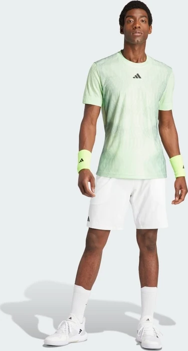 adidas Tennis Airchill Pro FreeLift Funktionsshirt kurzarm semi green spark (Herren)