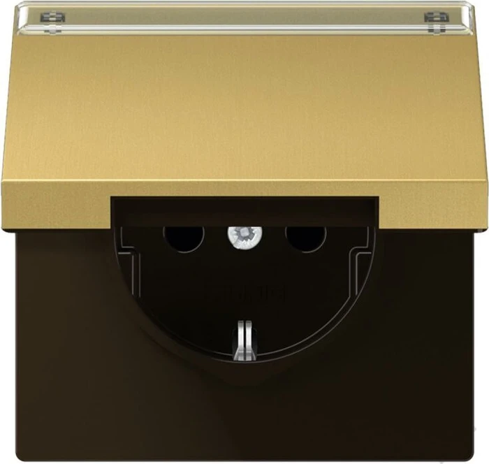 Jung Serie LS Steckdose 16A 250V, messing classic