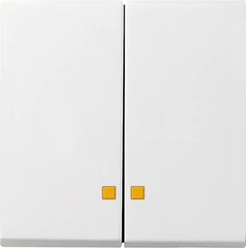 Gira System 55 Wippe 2fach, reinweiß glänzend