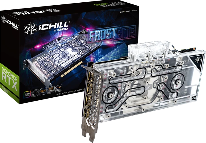 INNO3D GeForce RTX 3090 iCHILL Frostbite, 24GB GDDR6X, HDMI, 3x DP