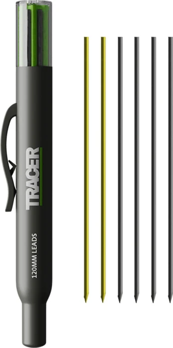 Tracer AHL1 Tiefloch Set Bleistiftmine 1.0mm graphit, 6er-Set