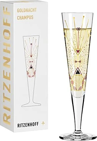 Ritzenhoff Goldnacht Champagnerglas von Werner Bohr 205ml