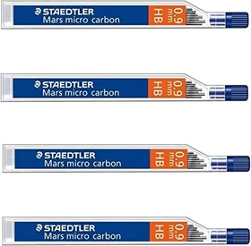 Staedtler Mars micro carbon 250 Druckbleistiftmine HB 0.9mm graphit, 4er-Pack