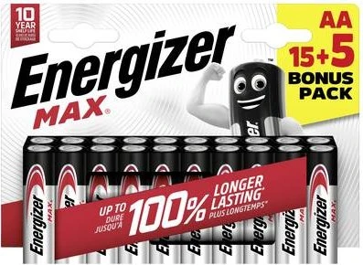 Energizer Max Mignon AA, 20er-Pack